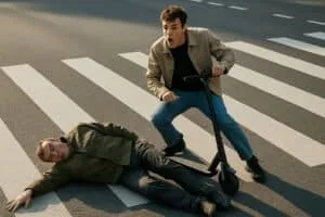 Un homme percute un piéton provoquant un accidents de trottinettes électriques dans la ville.