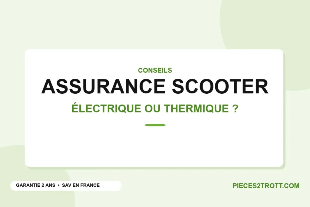 Visuel titre de l’article « Comparons l’assurance scooter électrique vs thermique »