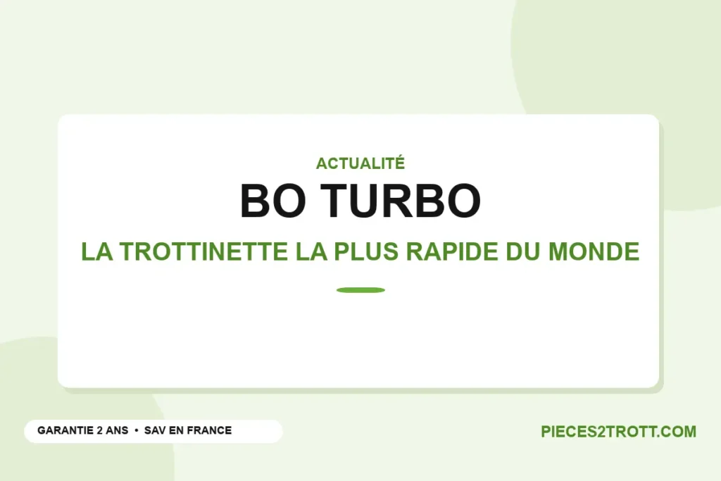 Visuel titre de l’article « Bo Turbo, la trottinette électrique la plus rapide du monde »