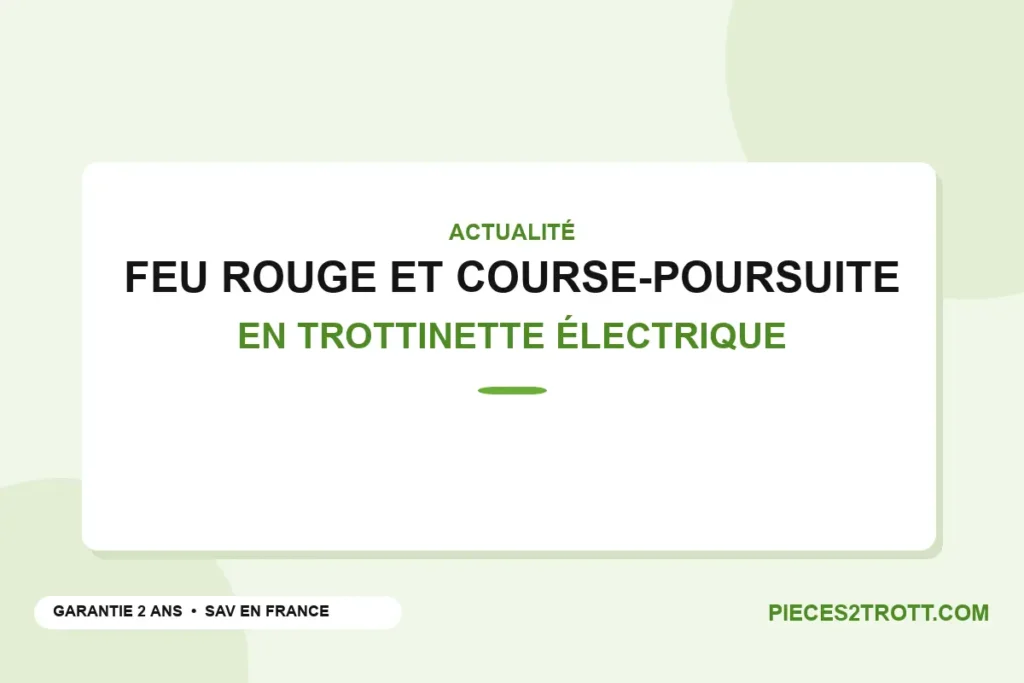 Visuel titre de l’article « Après avoir griller un feu rouge en trottinette électrique, il tente de semer la police à plus de 60km/h »