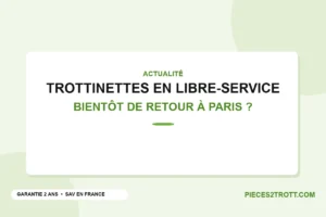 Visuel titre de l’article « Les trottinettes en libre-service bientôt de retour à Paris ? »